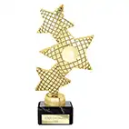 Gold Trinity Star Trophy 195mm
