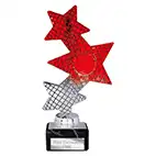 Red Trinity Star Trophy 215mm