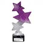Purple Trinity Star Trophy 215mm