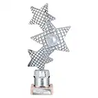 Silver Trinity Super Star Trophy 215mm
