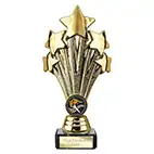 Gold 5 Star Trophy 190mm