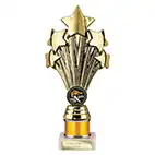Gold Super 5 Star Trophy 215mm