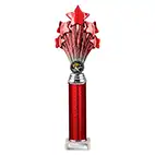 Red Super 5 Star Trophy 340mm