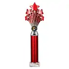 Red Super 5 Star Trophy 365mm