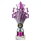 Purple Super 5 Star Trophy 215mm