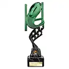 Innov8 Green Rugby Trophy 230mm