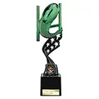 Innov8 Green Rugby Trophy 250mm